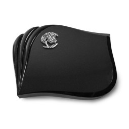 Grabstein Eterna/Indisch Black Baum 1 (Alu) 50x40