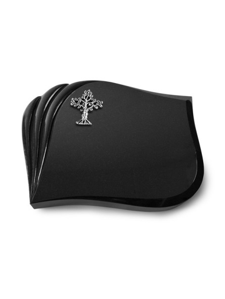 Grabstein Eterna/Indisch Black Baum 2 (Alu) 50x40