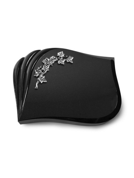 Grabstein Eterna/Indisch Black Efeu (Alu) 50x40