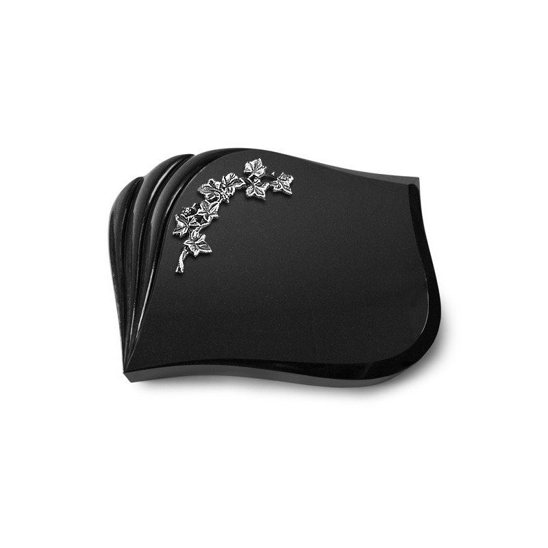 Grabstein Eterna/Indisch Black Efeu (Alu) 50x40