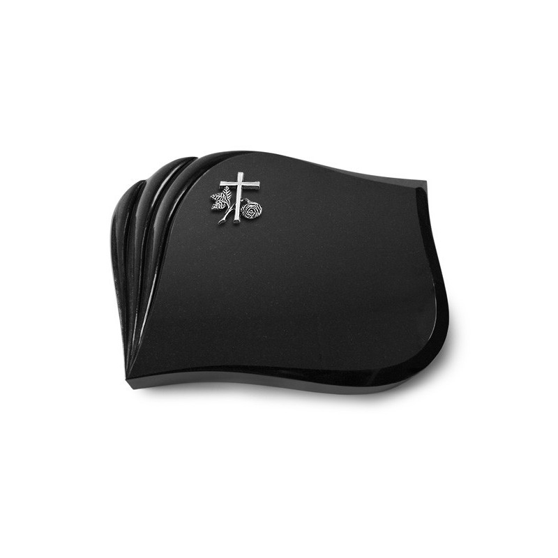 Grabstein Eterna/Indisch Black Kreuz 1 (Alu) 50x40