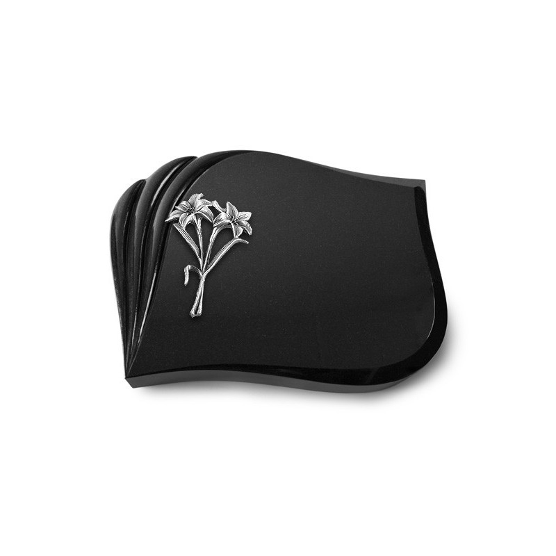 Grabstein Eterna/Indisch Black Lilie (Alu) 50x40