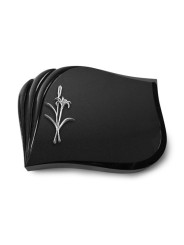 Grabstein Eterna/Indisch Black Lilienzweig (Alu) 50x40