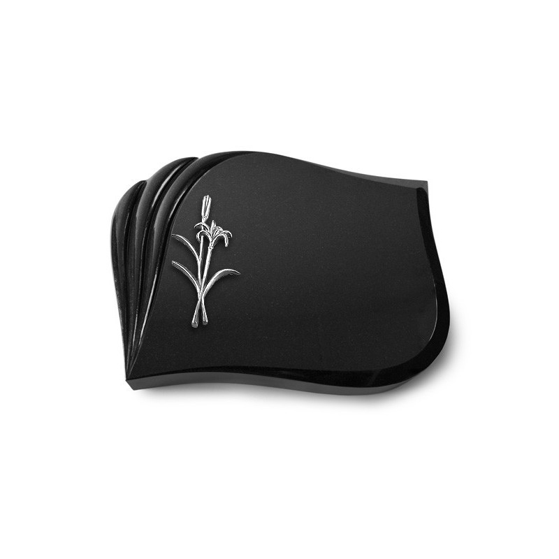 Grabstein Eterna/Indisch Black Lilienzweig (Alu) 50x40