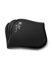 Grabstein Eterna/Indisch Black Rose 2 (Alu) 50x40