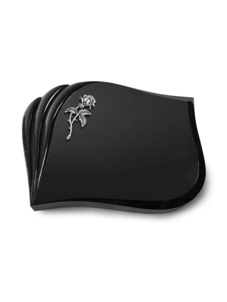 Grabstein Eterna/Indisch Black Rose 2 (Alu) 50x40