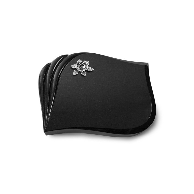 Grabstein Eterna/Indisch Black Rose 4 (Alu) 50x40