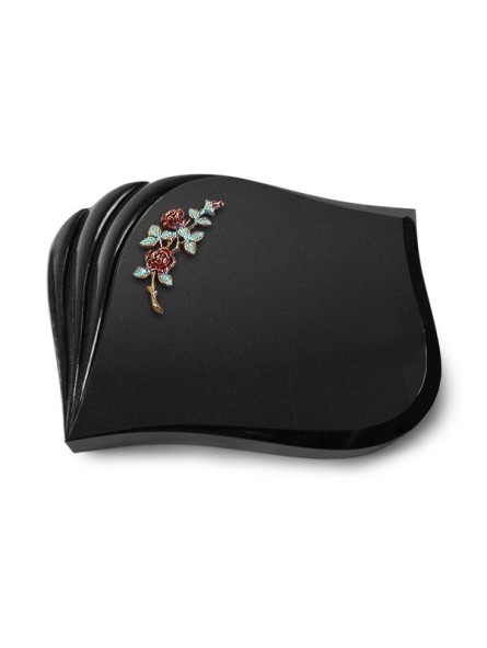 Grabstein Eterna/Indisch Black Rose 3 (Color) 50x40