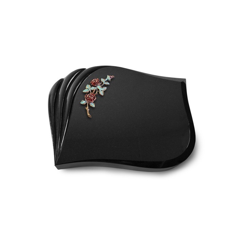 Grabstein Eterna/Indisch Black Rose 3 (Color) 50x40