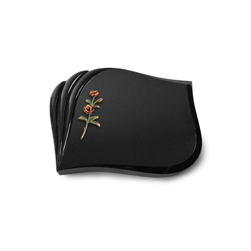 Grabstein Eterna/Indisch Black Rose 6 (Color) 50x40