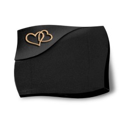 Grabstein Firenze/Indisch Black Herzen (Bronze) 50x40