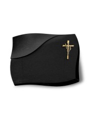 Grabstein Firenze/Indisch Black Kreuz/Ähren (Bronze) 50x40