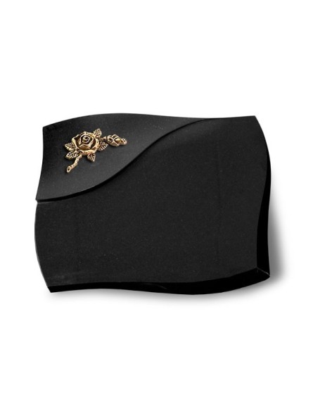 Grabstein Firenze/Indisch Black Rose 1 (Bronze) 50x40