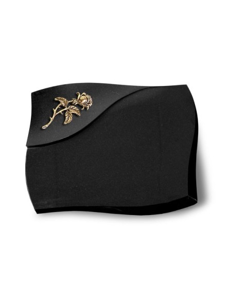 Grabstein Firenze/Indisch Black Rose 2 (Bronze) 50x40