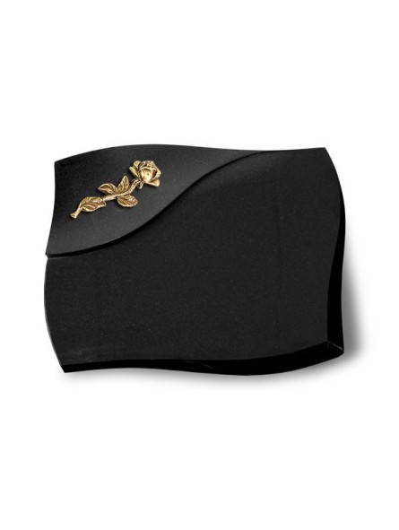 Grabstein Firenze/Indisch Black Rose 7 (Bronze) 50x40