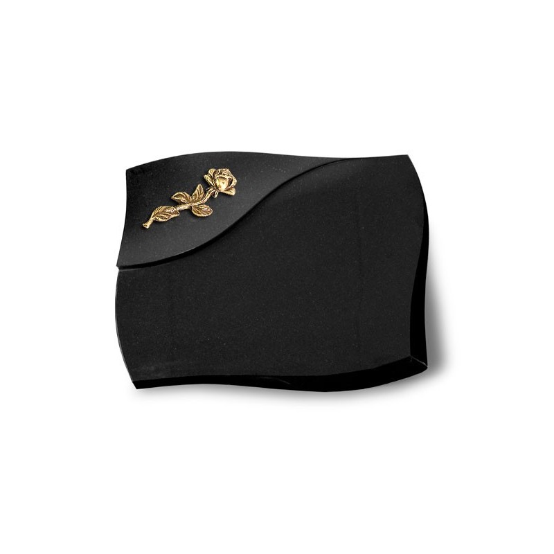 Grabstein Firenze/Indisch Black Rose 7 (Bronze) 50x40