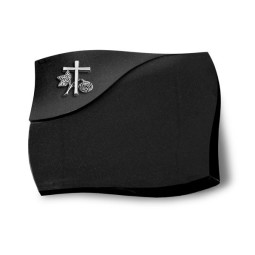 Grabstein Firenze/Indisch Black Kreuz 1 (Alu) 50x40