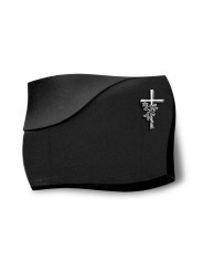 Grabstein Firenze/Indisch Black Kreuz/Rose (Alu) 50x40