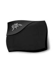 Grabstein Firenze/Indisch Black Rose 1 (Alu) 50x40