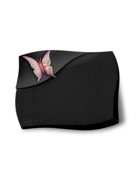 Grabstein Firenze/Indisch Black Papillon 1 (Color) 50x40