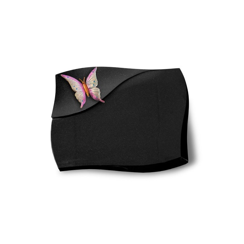 Grabstein Firenze/Indisch Black Papillon 1 (Color) 50x40