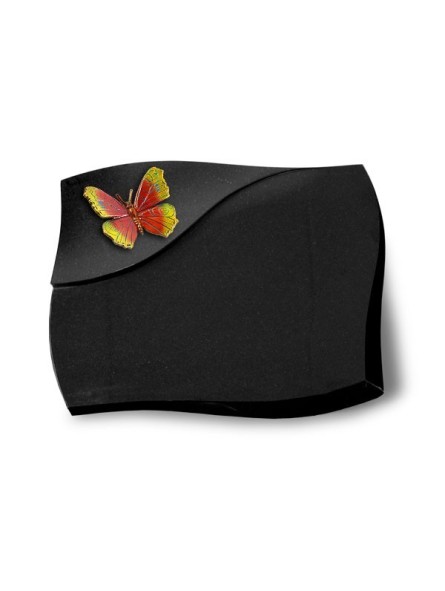 Grabstein Firenze/Indisch Black Papillon 2 (Color) 50x40