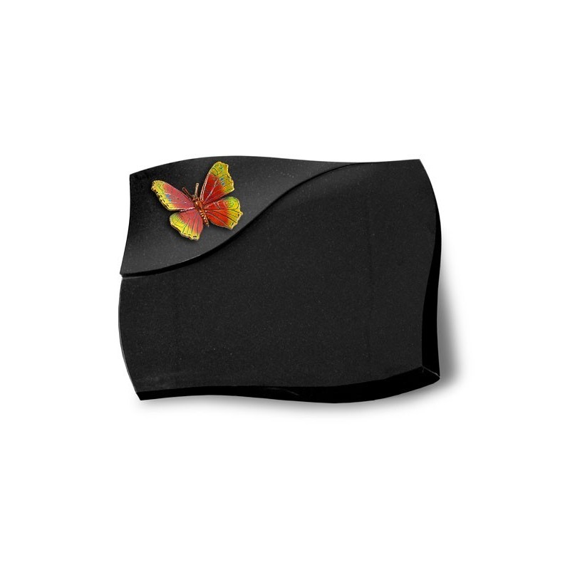 Grabstein Firenze/Indisch Black Papillon 2 (Color) 50x40