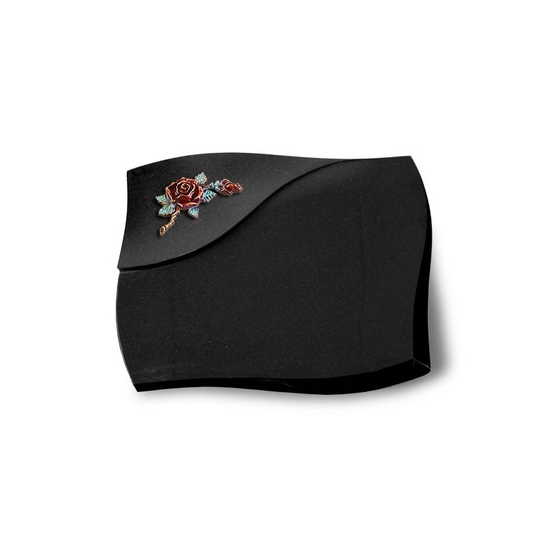 Grabstein Firenze/Indisch Black Rose 1 (Color) 50x40