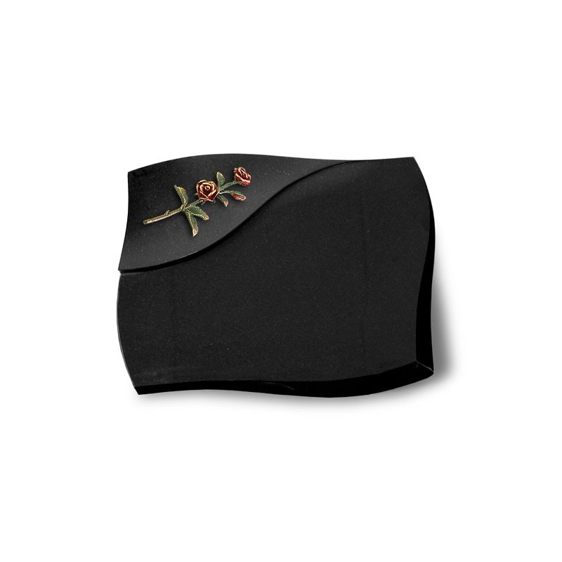 Grabstein Firenze/Indisch Black Rose 6 (Color) 50x40