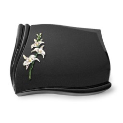 Grabstein Memory/Indisch Black Orchidee (Color) 50x40