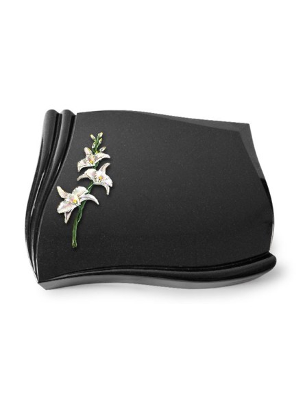 Grabstein Memory/Indisch Black Orchidee (Color) 50x40