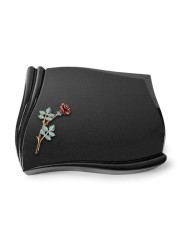 Grabstein Memory/Indisch Black Rose 4 (Color) 50x40