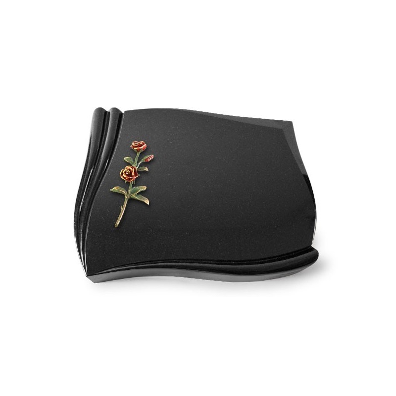 Grabstein Memory/Indisch Black Rose 6 (Color) 50x40