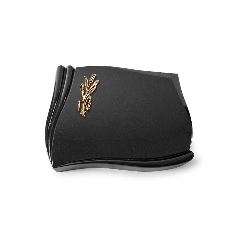 Grabstein Memory/Indisch Black Ähren 1 (Bronze) 50x40