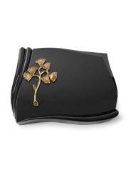 Grabstein Memory/Indisch Black Gingozweig 1 (Bronze) 50x40