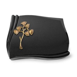 Grabstein Memory/Indisch Black Gingozweig 1 (Bronze) 50x40