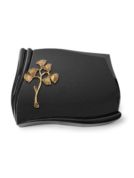 Grabstein Memory/Indisch Black Gingozweig 1 (Bronze) 50x40