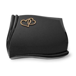 Grabstein Memory/Indisch Black Herzen (Bronze) 50x40