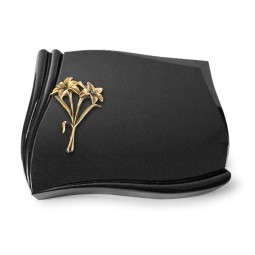 Grabstein Memory/Indisch Black Lilie (Bronze) 50x40