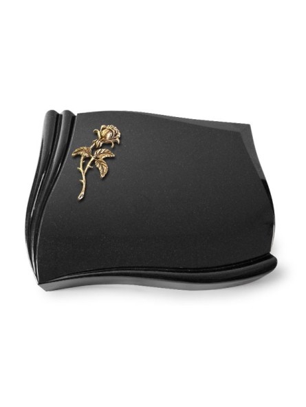 Grabstein Memory/Indisch Black Rose 2 (Bronze) 50x40