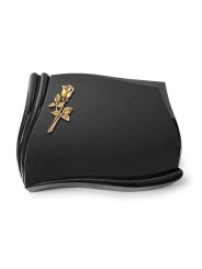 Grabstein Memory/Indisch Black Rose 8 (Bronze) 50x40