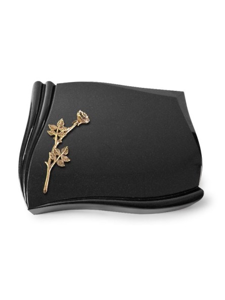 Grabstein Memory/Indisch Black Rose 9 (Bronze) 50x40