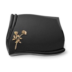 Grabstein Memory/Indisch Black Rose 10 (Bronze) 50x40