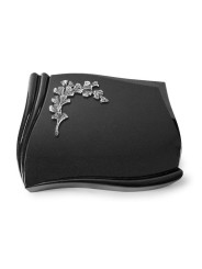Grabstein Memory/Indisch Black Gingozweig 2 (Alu) 50x40