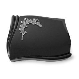 Grabstein Memory/Indisch Black Gingozweig 2 (Alu) 50x40