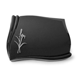 Grabstein Memory/Indisch Black Lilienzweig (Alu) 50x40