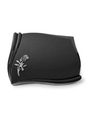 Grabstein Memory/Indisch Black Rose 6 (Alu) 50x40