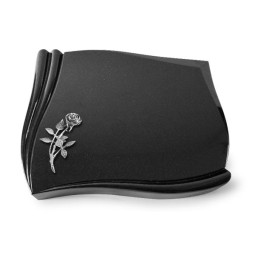 Grabstein Memory/Indisch Black Rose 6 (Alu) 50x40