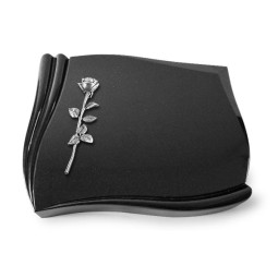 Grabstein Memory/Indisch Black Rose 12 (Alu) 50x40