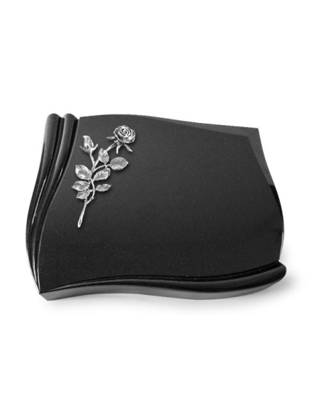 Grabstein Memory/Indisch Black Rose 13 (Alu) 50x40